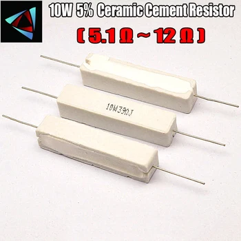 10W 5% 5.1 7.5 8.2 10 12 Ом R Керамический цементный резистор / Пассивный компонент сопротивления