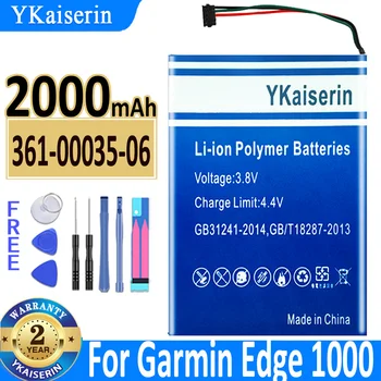 2000 мАч Аккумулятор YKaiserin 361-00035-06 для Garmin Edge 1000 Edge EXPLORE 1000 Approach G8 DI44EJ18B60HK Батарея + Бесплатные инструменты