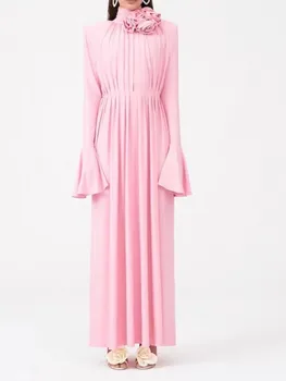 2023 Летний женский вязаный цветок облегающий корсет женский длинный платье y2k одежда Новая мода высококачественный халат traf бюстгальтер