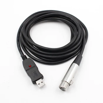 3M USB Папа на XLR Женский микрофон USB MIC Соединительный кабель USB MIC Новинка