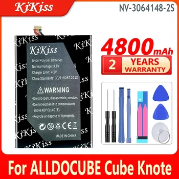 4800 мАч KiKiss Мощный аккумулятор NV-3064148-2S для планшетного ПК ALLDOCUBE Cube Knote и 5 Knote5 для новых литий-полимерных аккумуляторов Kubi