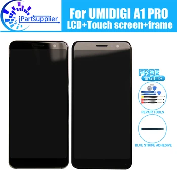 5,5-дюймовый ЖК-дисплей UMIDIGI A1 PRO + дигитайзер с сенсорным экраном + рамка в сборе 100% оригинальный новый ЖК-дисплей + сенсорный дигитайзер для A1 PRO