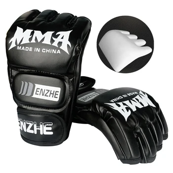 5 Цвет HalF Перчатки для бокса MMA Sanda Sports PU кожа Профессиональный тайский бокс Guantes De Boxeo Защита рук