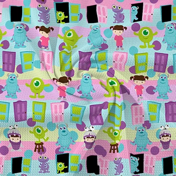 50 * 145 Disney Stitch Материал Пузырчатая хлопковая ткань для шитья одежды Лоскутные ткани DIY Детская ткань Материал Платье Квилтинг