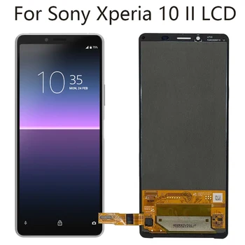 6.0'' AMOLED для Sony Xperia 10 II ЖК-дисплей Сенсорный экран Дигитайзер для Sony Xperia X10 ii LCD XQ-AU51 AU52 Displa LC