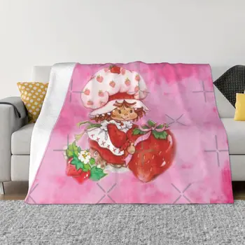 80-е годы Эстетическое ягодная лента Тай Краситель Одеяло Покрывало На кровати Толстые волосатые зимние покрывала