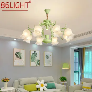 86LIGHT Подвесной светильник в современном стиле Свежая творческая ароматерапевтическая свеча Светодиодная потолочная люстра Декор лампы для домашней спальни