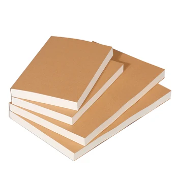 A5 / B5 Блокнот с обложкой из крафт-бумаги, очень толстый 200 листов / книга, пустые страницы, бесплатные наклейки, расходные материалы для офисных заметок CS-079
