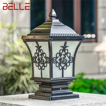 BELLE Открытый классический столб Ретро Водонепроницаемый столб Светодиодные настенные светильники для домашнего сада