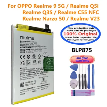 BLP875 5000mAh Оригинальный аккумулятор для OPPO Realme 9 5G / Realme Q5i / Realme Q3S / Realme C55 NFC / Realme Narzo 50 / Realme V23