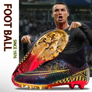C.Ronaldo Futsal Air / Футбольная обувь Качественные футбольные бутсы Ourdoor Оптовая торговля Футбольные тренировочные кроссовки TFAG Unisex ChuteiraБутсы