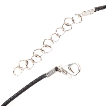 DIY Черный шнур для ожерелья Резина для