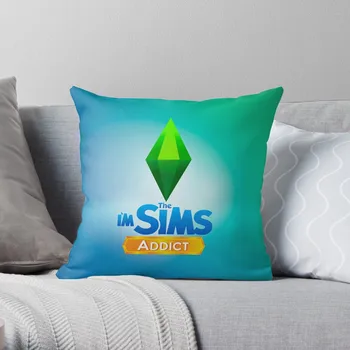 I'm The Sims Addict Throw Pillow Индивидуальный Горячая Распродажа Роскошная Печать 3D Печать Квадратная Наволочка Бросок Наволочка 45x45 см