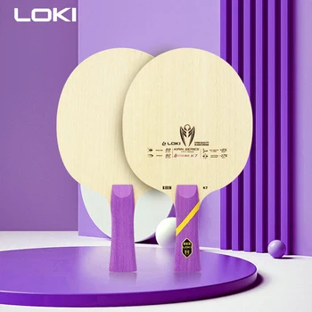 LOKI KIRIN K7 Лезвие для настольного тенниса 7-слойное Pure Wood FL с длинной ручкой Offensive + Fast Attack Ping Pong Paddle для продвинутых тренировок