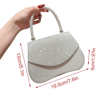 M6CC Dazzlings Carryall Модная сумка через плечо Сверкающая сумка через плечо Tote для моды вперед Индивидуумы для девочек Женщины Подарок