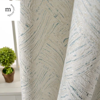 Nordic Modern Simple White Синель Текстура Утолщенная 85% Затемняющие оконные шторы для гостиной, столовой, спальни, тюля на заказ