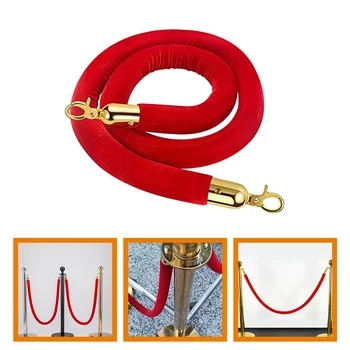Party Queue Rope Стойки и бархатные веревки Страховочный ремешок с крючками Ремешки для контроля толпы