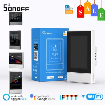 SONOFF NSPanel Smart Scene Настенный переключатель ЕС / US WiFi WiFi Дисплей Дисплей Все-в-одном Управление через Alexa Alice Google Home