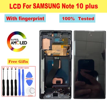 Super AMOLED для Samsung Galaxy Note 10 Plus ЖК-дисплей Сенсорный дисплей Дигитайзер для Samsung Note 10+ N975 N975F ЖК-дисплей