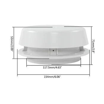 T3LF Professional RV Сантехника Вентиляционная крыша Замена пластиковой крыши Канализационный колпачок для прицепа Быстрое крепление Прочный