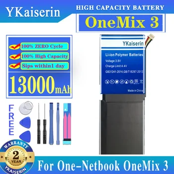 YKaiserin Аккумулятор большой емкости OneMix 3 13000mAh для одного нетбука OneMix3 Bateria