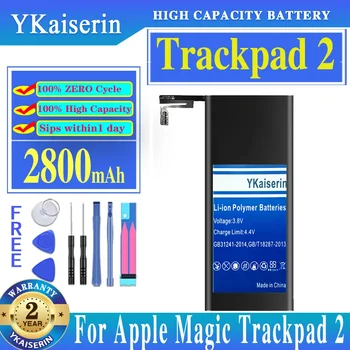 YKaiserin Новый аккумулятор для Apple Magic Trackpad 2 A1542 020-8446 Аккумулятор сенсорной панели 2800 мАч Сменный литий-полимерный аккумулятор