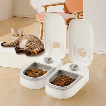 Автоматическая кормушка для кошек Временный дозатор корма для домашних животных для влажного сухого корма 48-часовая умная кормушка для кошек и собак