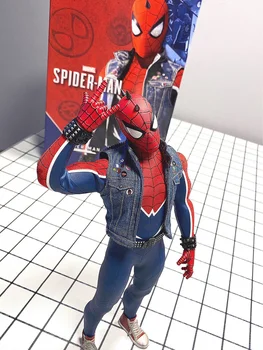 В наличии Оригинальные Hottoys Ht Marvel Spider-man Spider-punk Костюм 1/6 Аниме Фигурки Коллекция фигурок Модель Игрушка Подарки