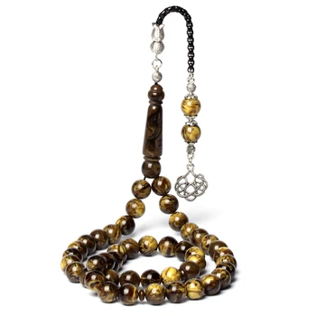 Высококачественное исламское ожерелье Mala Jewelry Gfit 45 Misbaha Молитва Исламский Тасбих Четки Бусины Мусульманская Сибха Тесбих