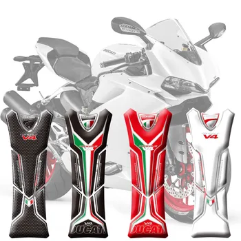 Для Ducati Panigale V4 1100 2018 Мотоцикл Танк Наклейка Наклейки 3D Tank Pad Fish Bone Наклейка Tank Pad Защита