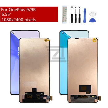  для Oneplus 9 ЖК-дисплей Сенсорный экран Дигитайзер в сборе + рамка ЖК-дисплей для Oneplus 9R LCD1 + 9 Запасная ремонтная деталь 6.55