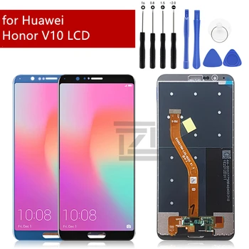 для ЖК-дисплея Huawei Honor V10 Сенсорный экран Дигитайзер Экран сборки Замена Ремонт Запасные части