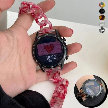 Женский прозрачный браслет 22 мм для Sangsung Galaxy Watch 3 45 Ремешок из смолы для Sansung Galaxy huawei Gt3 Pro 46