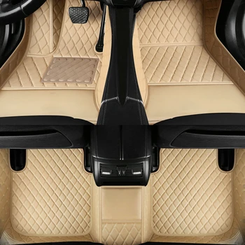 Изготовленные на заказ автомобильные коврики для Audi A8 A8L 4N2 4N8 4NX 4 места 2018-2023 годов Аксессуары для интерьера салона из искусственной кожи