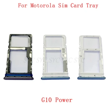  Лоток для SIM-карты Держатель слота для SIM-карты для Motorola Moto G10 Power Memory MicroSD Лоток для SIM-карты Запчасти для ремонта