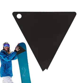Лыжный скребок для воска Сноуборд Лыжный акриловый скребок Инструмент Треугольный тюнинг и восковая депиляция Набор для широких лыж и сноуборда Спорт на открытом воздухе