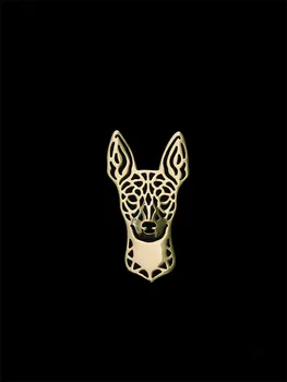 Новый дизайн Классический Животное Крыс-терьер Собака Брош Золотой Серебряный Цвет Дизайнер Брошь Для Мужчин Overwatch Подарок Для Друга Отца