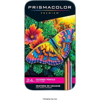Оригинальные цветные карандаши Prismacolor Premier 12/36/72/150 цветов Художественные принадлежности для рисования Эскиз Взрослый Раскраска Жестяная коробка