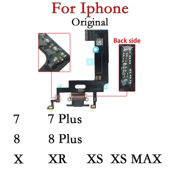 Оригинальный зарядный модуль USB-порт док-разъем для IPhone 7 8 Plus X X XR XS Max 7P 8P Плата быстрой зарядки с чипами Ic Chips Flex