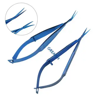 Офтальмологические ножницы Vannas Капсулотомические ножницы Титановый глазной инструмент Офтальмологический инструмент