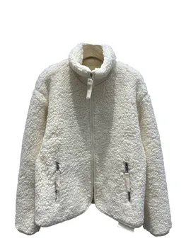 Плюшевая куртка Пальто Повседневная универсальная мода 2023 Зима Новинка
