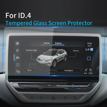 Приборная панель Видео Автомобильные наклейки Carplay Защитная пленка для экрана VW ID4 2023 Навигационные аксессуары из закаленного стекла