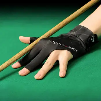 Противоскользящие пул Шутеры Открыть 3 пальца Перчатки для бильярда Профессиональные бильярдные перчатки Высококачественные аксессуары для бильярда