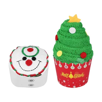 Рождественский набор для ванны Полотенца для лица Полотенца для стирки Рождественские детские муслиновые мочалки для рук