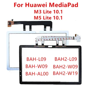  сенсорный экран для Huawei MediaPad M3 M5 Lite 10 10.1 BHA2 L09 W09 W19 Датчик дигитайзера ЖК-дисплей Передняя панель Запасные части