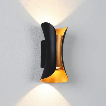 Современный светодиодный настенный светильник мощностью 15 Вт Бра Открытый светильник для крыльца ВВЕРХ и ВНИЗ Освещение