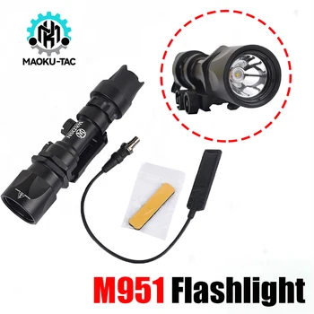 Тактический SF M951 LED WADSN Марк Фонарик Металлический Разведчик Свет На открытом воздухе Охота M600 Оружейная лампа Подходит 20 мм Планка Пикатинни