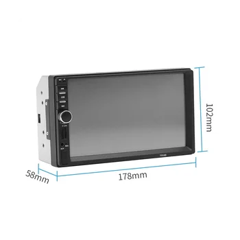 Универсальный 7-дюймовый 2-дюймовый автомобильный магнитола 2 Din Проигрыватель с сенсорным экраном Стерео MP5 Bluetooth Мультимедийный плеер с камерой 7018B