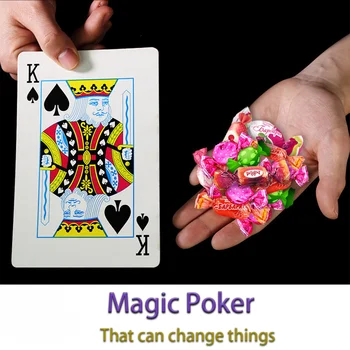 Фокусы Забавные волшебные игрушки Дети Легко сделать удивительные игрушки Изменение реквизита для покера Magic Реквизит для вечеринок