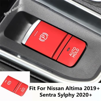 Электронные кнопки ручного тормоза Пайетки Аксессуары для отделки крышки Интерьер для Nissan Altima 2019 - 2023 / Sentra Sylphy 2020 - 2023
